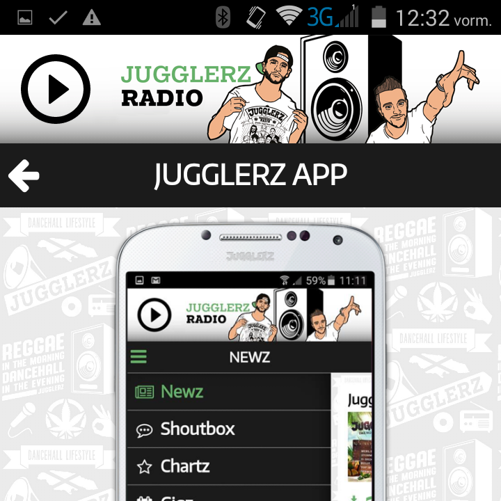 JUGGLERZ Radio (&more) App